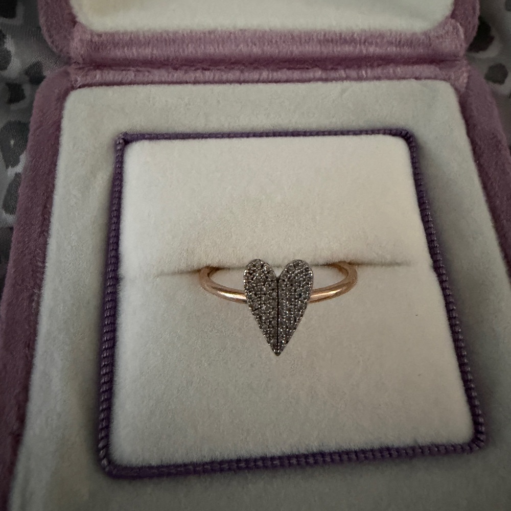 Ring Concierge - Diamond Heart-Shaped Rose Gold  Ring